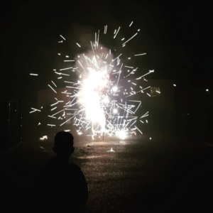 Leuchtfeuerwerk